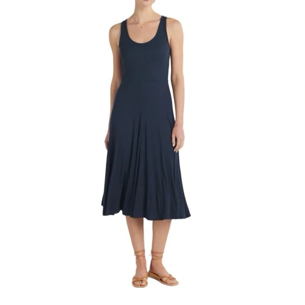 Marine Layer Ultra Soft Modal Navy Blue Flared Tank Dress Size Small